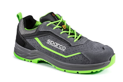 Sparco Indy S1P ESD Safety Shoes gray green - size 43 - Foto 1 di 1