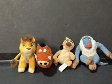 LION KING MINI BEAN PLUSH DISNEY SIMBA PUMBA KELLOGGS Lot 4 RARE SALES SAMPLE