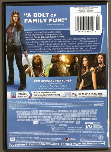 Percy Jackson & the Olympians: The Lightning Thief DVD - Bild 2 von 2