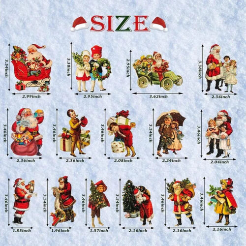 Brand New Christmas Victorian Style Wood Ornaments, Christmas Decorations Indoor - Picture 2 of 5