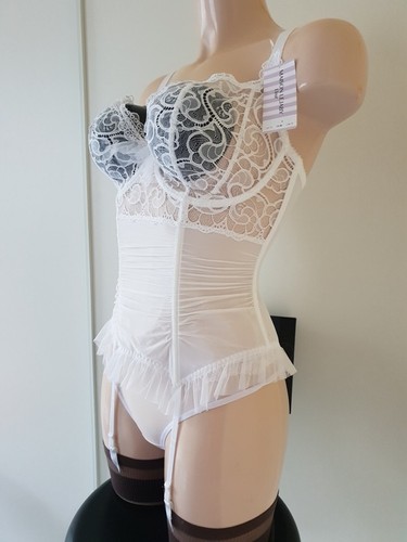 MAISON LEJABY GUEPIERE ELIXIR THEODORA TAILLE 85F COULEUR BLANC REF G71338 - Picture 6 of 8