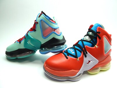 NIKE MEN'S LEBRON XIX 19 BRIGHT CRIMSON MALACHITE DQ7548 600 SHOES