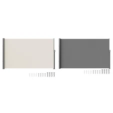 VEVOR Retractable Side Awning 63''/79''x118'' Patio Screen Fence Divider Fencing