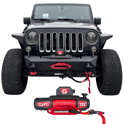 Fits Truck 4WD SUV / Electric Winch 13000lbs Synthetic Rope Towing Trailer