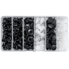 150Pcs Universal Car Nylon Snap Buckle Repair Kit Clip Push Rivet Fastener USA