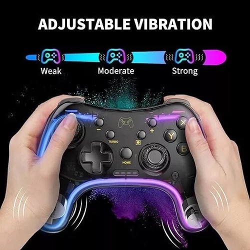 Gozxaiv LED 6-Axis Gyro Nintendo Switch Pro Controller Wireless New Sealed Box - Afbeelding 7 van 10