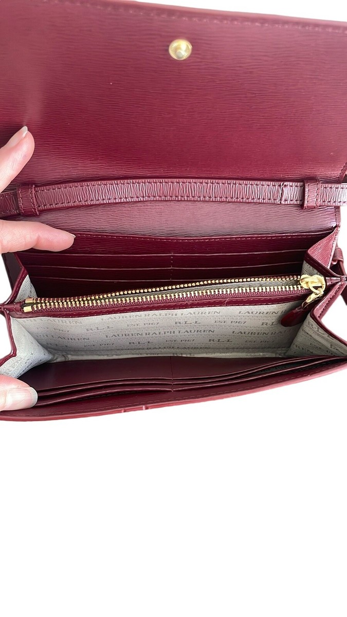 Ralph Lauren Bennington Slim Leather Wallet Crossbody