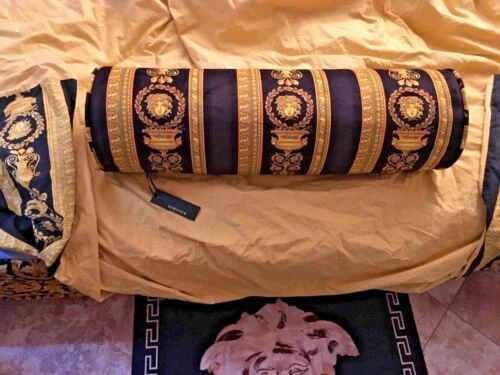 Sala de Jantar Versace Almofada Cilindro Almofadas para Decoração Residencial