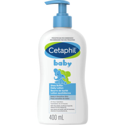 Cetaphil Baby Shea Butter Daily Lotion Sunflow Seed Oil Protect Skin 400ml NEW