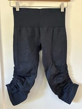 Lululemon Ebb And Flow Capri - Size 4 - Dark Blue
