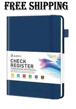 A5 Check Registers for Personal Checkbook, Ledger Transaction Registers Log B...