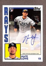 2019 Topps #84A-NL 1984 Design Nate Lowe RC Auto
