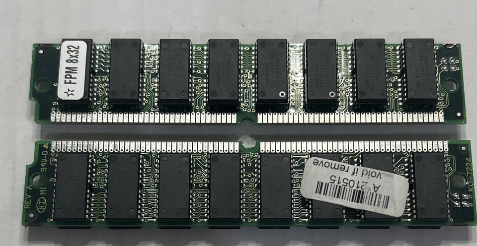 MÓDULOS 2-32MB Fast Page FPM MEMORIA NO PARIDAD 60NS SIMM 72 PINES 5V 8X32 32 MEG Foto 2 de 2
