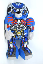 Build A Bear Transformers Optimus Prime Jointed Bear Plush Stuffed Toy Blue 15"
