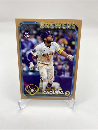 2024 Topps Update JACKSON CHOURIO Gold Rookie RC #’d /2024 SP! *Brewers