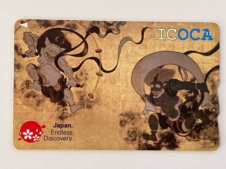 ICOCA IC card Japan Fuujin Raijin Wind God and Thunder God Endless Discovery - Image 2 of 4