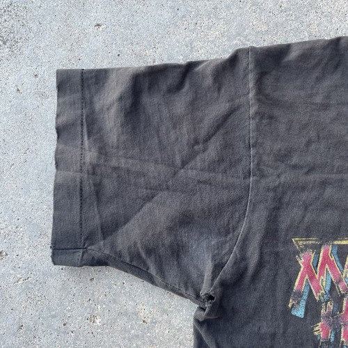 Vtg Mammoth Hog Biker Easyrider Harley 3D Emblem Tshirt Single Stitch Distressed - Picture 4 of 13