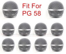 10pcs /lot Replacement Ball Head Mesh Microphone Grille Fits For shure PG48 PG58