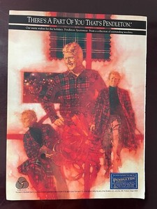 1990 Print Ad - Pendleton - Wool Sportswear Cloths - There's a Part of -  11 x 8