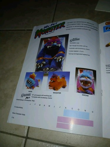 Rare 1986 Am Toy Press Kit My Pet Monster,mad Balls Ect Toy Fair - Picture 8 of 12