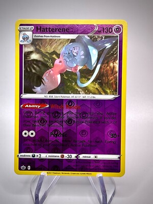 Hatterene 73/198 Chilling Reign Holo Rare Pokemon Card Pokémon TCG