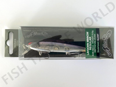NORIES Laydown Minnow Regular Suspending 88mm Jerkbait - Color BR-131 BB