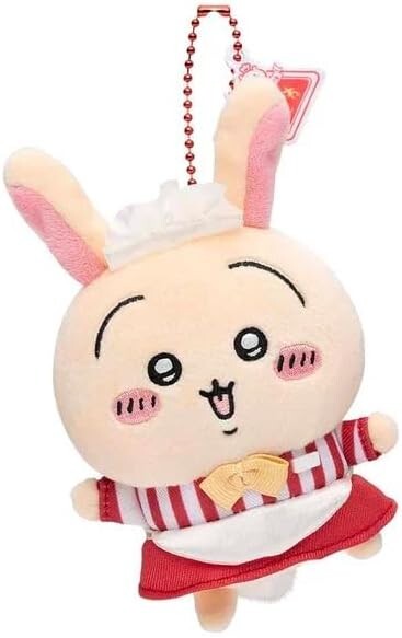 Chiikawa Usagi Rabbit Restaurant Mascot Plush Doll Key Chain