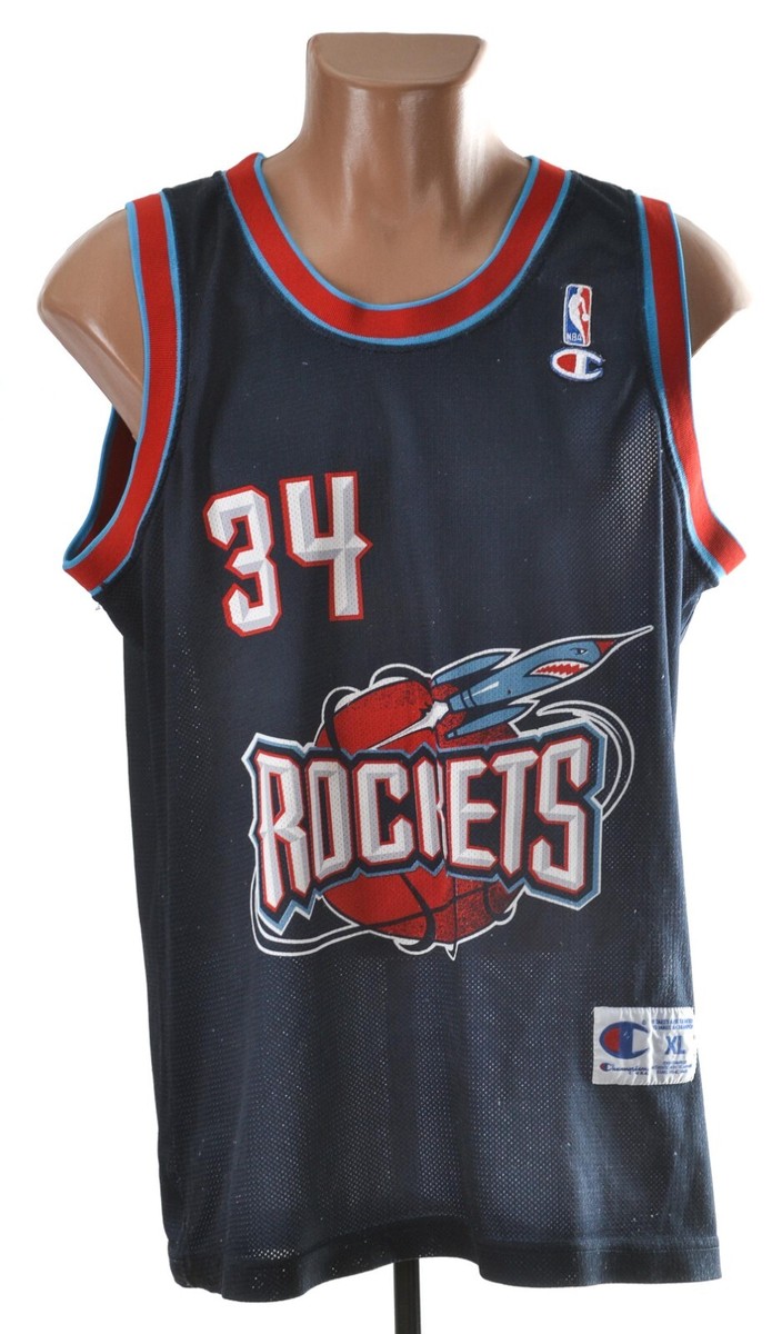 NBA HOUSTON ROCKETS BASKETBALL SHIRT CHAMPION SIZE XL ADULT #34