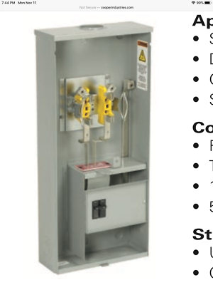 #ad BLINE ENCB10L24A3GRST NLB 100A BKR 4J OH UG $300.00