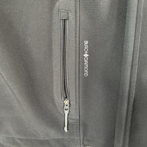 BLACK DIAMOND - Men's Black Soft Shell Windbreaker Jacket - XL - X-Large - Picture 12 of 14