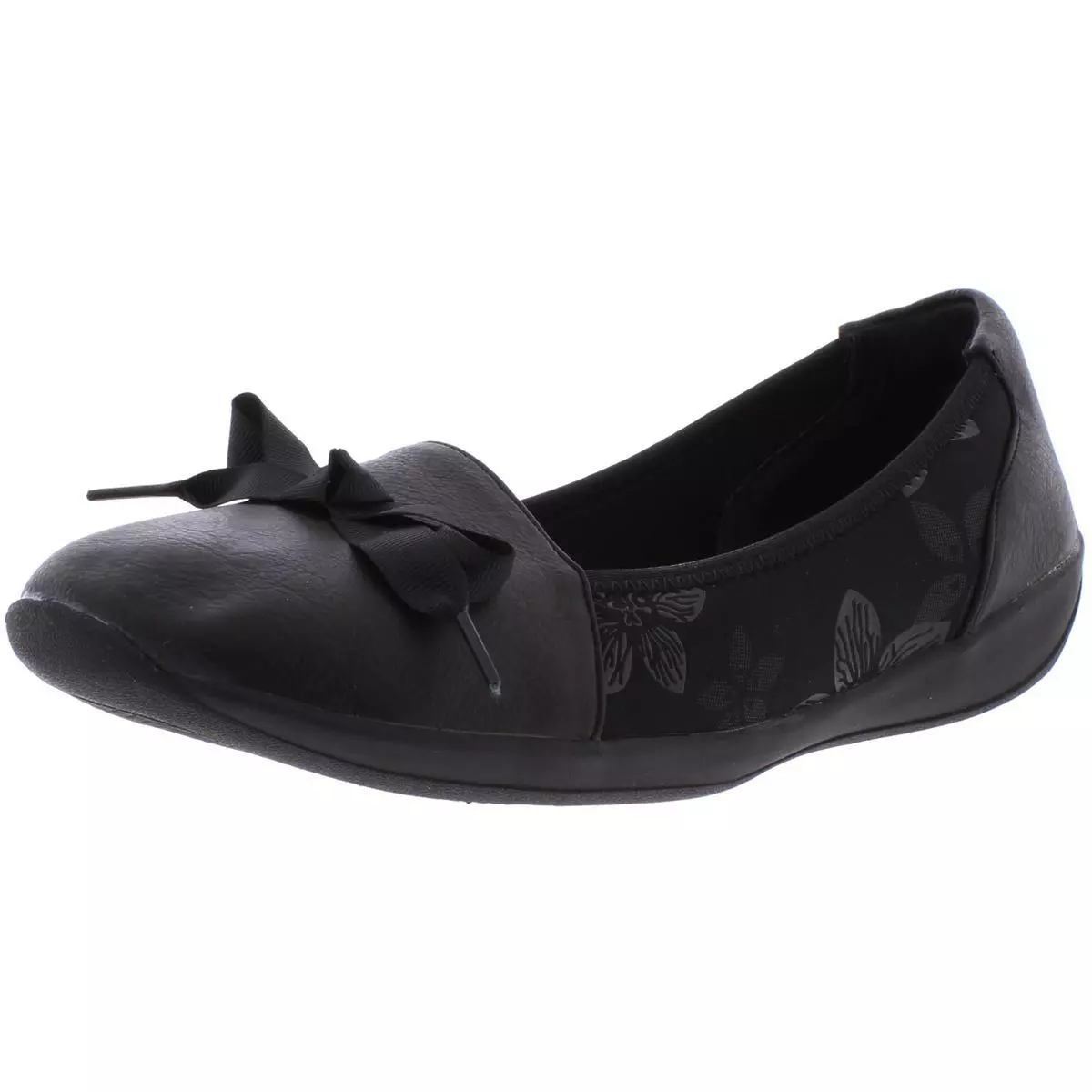 Eazies Womens Daphne Faux LEather Slip On Solid Flats Shoes BHFO 2873