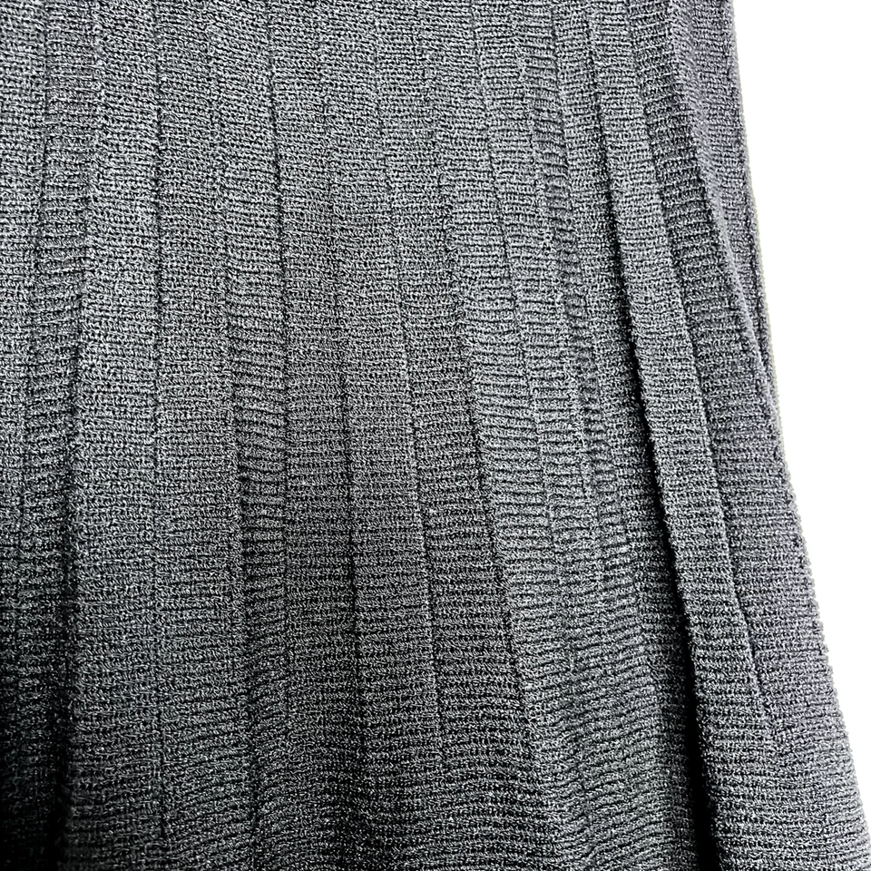 Adolfo Saks Fifth Avenue Womens Skirt Size M Medium Black Pleated Knit Vintage - Image 3 of 4