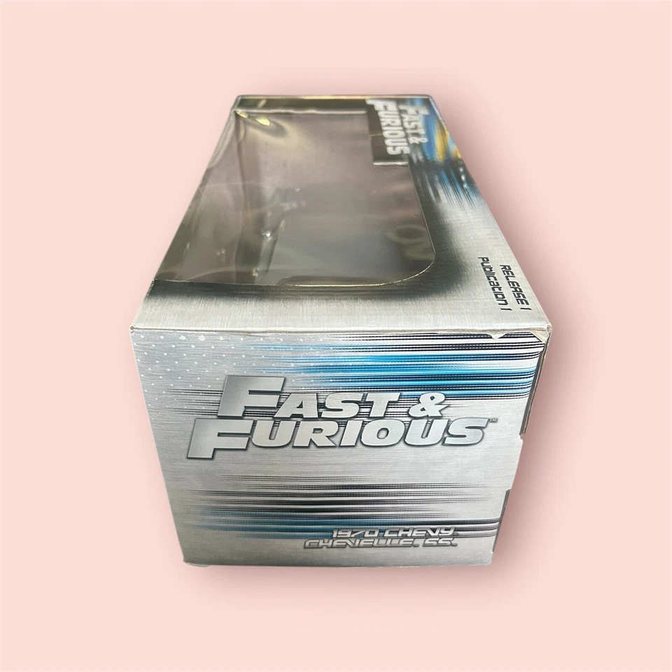 1:18 Johnny Lightning 1970 Chevrolet Chevelle SS Coupe Grey Fast & Furious - Image 3 of 4