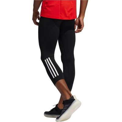 adidas Tech Fit 3 Stripes 3/4 Capri Mens Training Tights - Black | eBay