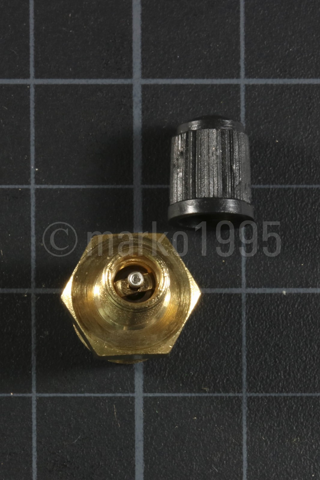 [x2] 1/4" NPT MPT Brass Air Compressor Tank Fill Valve Schrader NEW 