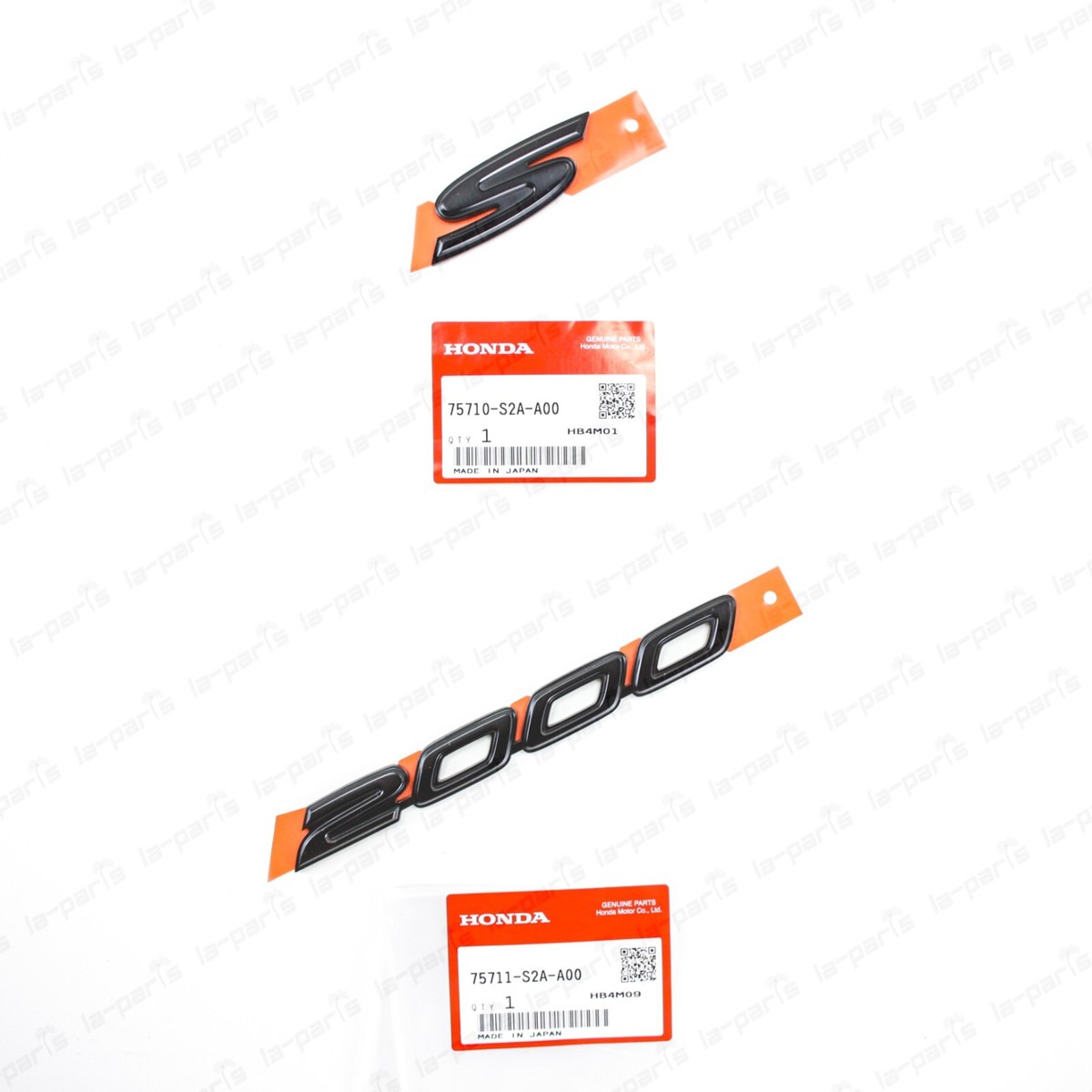 Genuine OEM Honda S2000 UKDM Fender Emblems (Set) – 00-09 AP1 AP2 – Rare Side Badges - View #4