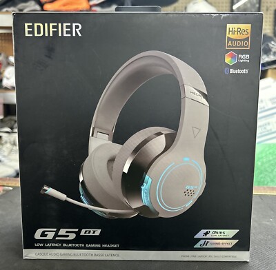 Edifier G5BT Bluetooth Gaming Headset Over Ear Wired Headphones with Mic