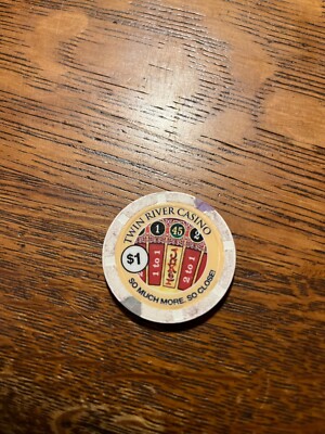 Twin River Casino $1 older chips, many available.