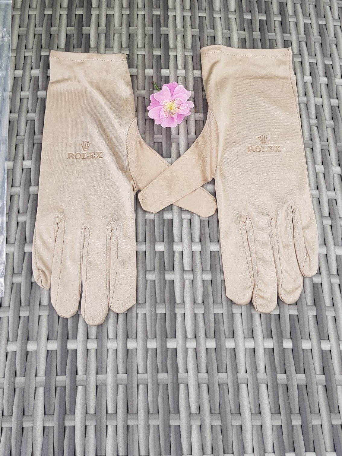 Gants d'horloger Rolex en coton blanc anti-trace pour manipulation de luxe