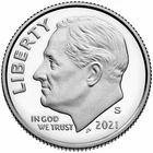 2021-S Clad Roosevelt Dime Deep Cameo Proof