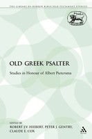 Robert J. V. Hiebert (U. A.) | The Old Greek Psalter | Taschenbuch | Englisch