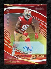 2025 Absolute Rookies Spectrum Red Signatures /100 Mykel Williams #161 Auto 1o64