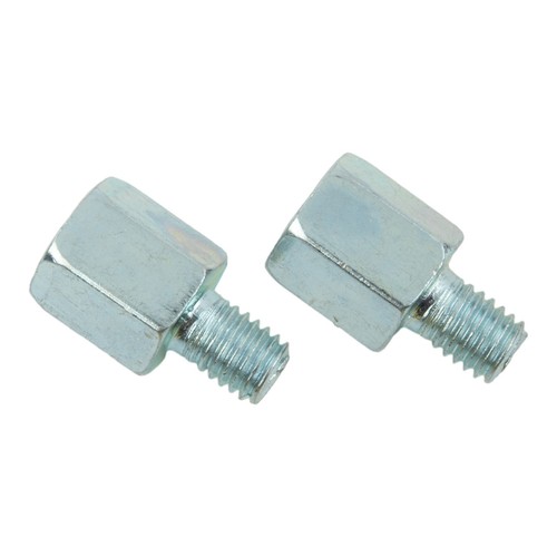 Mirror Adapter Threaded 10mm To 8mm 2 Pcs Accessories Clockwise Motorcycle - Picture 2 of 23