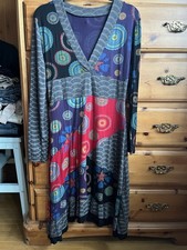 Vintage Speedway Multicoloured Patterned Dress Size 10