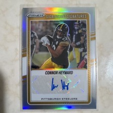 Panini Prizm Significant Signatures Autograph Connor Heyward Pittsburgh Steelers