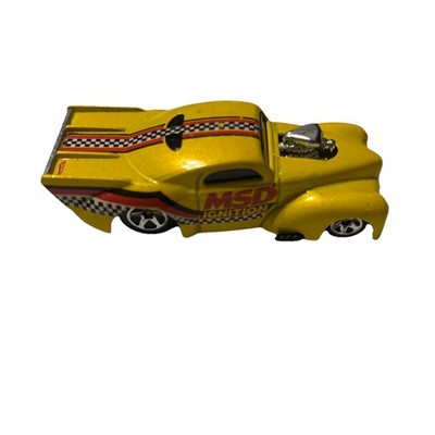 2010 Hot Wheels 1941 Willys MSD Ignition NHRA Drag Car Yellow VGC