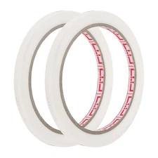 2Rolls Wire Harness Tape 1/4"x66ft Fabric High Adhesive Tearable Tapes, White