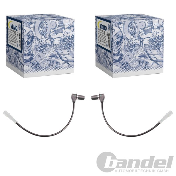 2X Vemo ABS-SENSOR Raddrehzal Hinten Passend FüR Nissan X-TRAIL Renault Koleos-image