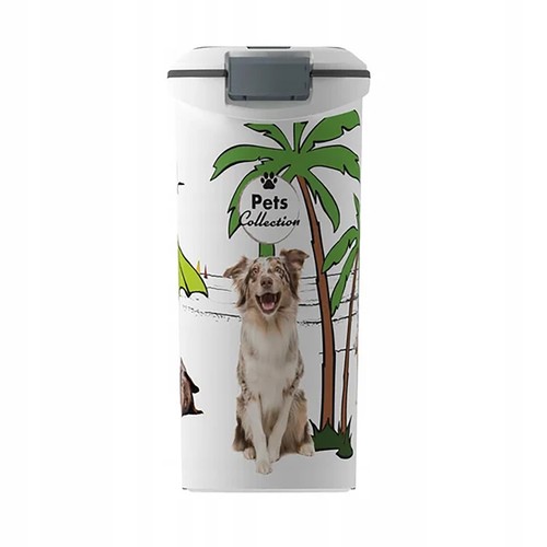 Curver PetLife Dog Food Wheeled Container 20kg 54L Odour Resistant 28x49x61 cm