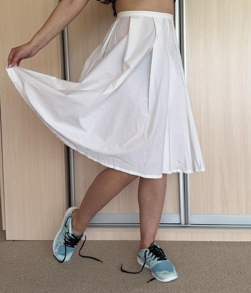 Women Malo Skirt White Cotton 36 / S / 44